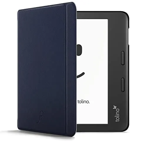 Forefront Cases Hülle für Tolino Vision 6 (Modell: 2021) - Marineblau - Dünn und Leicht, Smart Auto Schlaf/Wach Schutz-Hülle (Tasche) für Tolino Vision 6