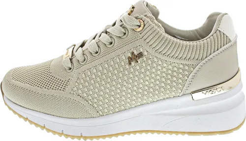 Mexx Sneaker Beige 42 EU – Stilvolle Freizeitbegleiter - Modische Sneaker in Größe 42 EU, aus hochwertigem Textil, mit praktischer Schnürung und komfortablem Keilabsatz für einen lässigen Look und angenehmen Tragekomfort.