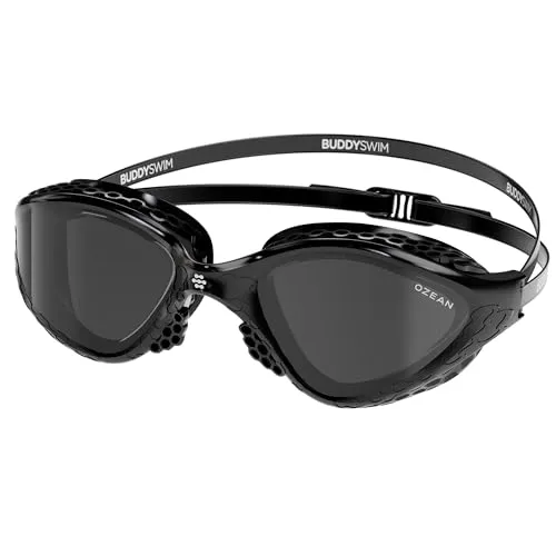 Buddyswim Schwimmbrille Ozean. Schwimmbrille Herren mit UV400-Schutz, Antibeschlag Schwimmen Zubehör Damen, Swimming Goggles mit Panoramasicht, Bequemer Sitz dank HCF‑Technologie. Ideal für Pool