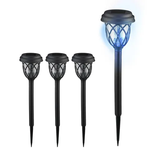 Solarlampen Set, mit Erdspieß, Gartenlampe Outdoor Lampe, LED Gartenbeleuchtung