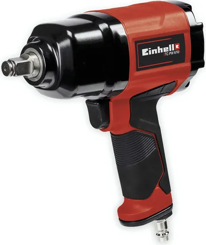 Einhell Druckluft-Schlagschrauber TC-PW 610 - Akkuschrauber mit max. Drehmoment von 610 Nm, ideal für anspruchsvolle Aufgaben in Werkstatt und Garage. Ergonomischer Griff für sicheres Arbeiten.
