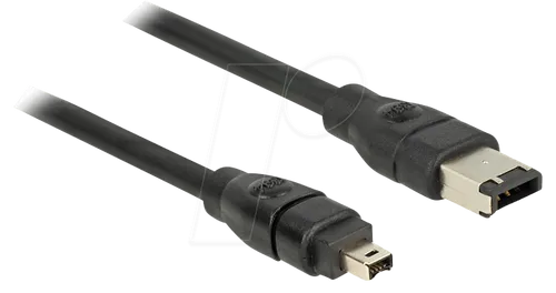 DELOCK 82576 - Firewire A 6 Pin Stecker / 4 Pin Stecker 1,0 m