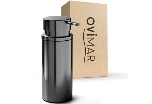 ovimar Seifenspender aus Edelstahl in Gunmetal in grau von ovimar