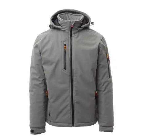 Payper Creek Pad Soft-Shell Jacke Wattiert Rauchgrau/Schwarz - Funktionsjacken, ideal für kalte Tage dank der wattierten Soft-Shell-Technologie für optimalen Komfort und Wärme.