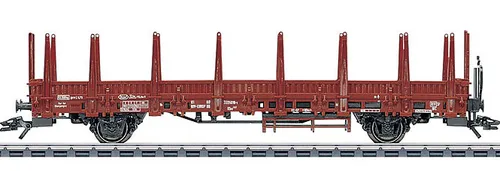 Märklin 4694 Rungenwagen, bunt - Reisewaggons für Modelleisenbahnen, mit abnehmbaren Rungen für vielseitige Spielmöglichkeiten und kreative Gestaltung.