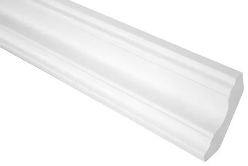 Hexim Stuckleiste P822, 2 Meter / 1 Leiste, Stuckleisten Decke modern, PU Hartschaum & Flexibel