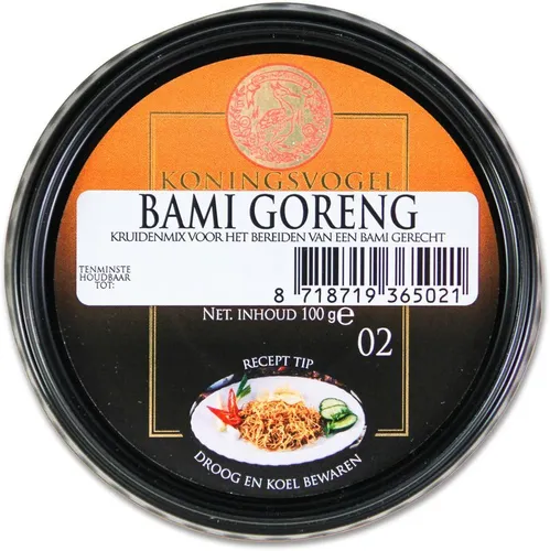 KONINGSVOGEL Bami Goreng Würzpaste für Gebratene Nudeln 100g | Bami Mischung #02