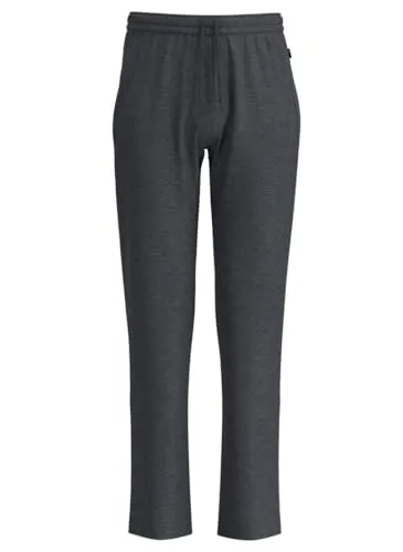 Trigema Herren Hose Loose Fit 674092, Gr. 48, Grau - Sportleggings für Herren mit klassischem Schnitt, aus hochwertiger Sweat-Qualität und praktischen Reißverschlusstaschen für optimalen Komfort.