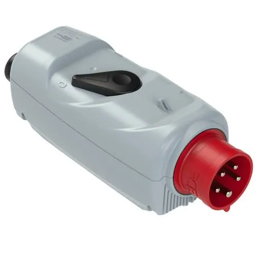 PCE 54015530 CEE Stecker 16A 5polig 400V - Robuster CEE-Stecker für sichere Stromversorgung, ideal für Baustellen und Gewerbe, 5-polig für vielseitige Anwendungen.