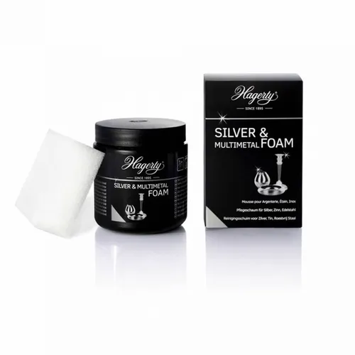 Hagerty Silver Multimetal Foam – Silberpolitur für strahlenden Glanz - Effektives Poliermittel zur Pflege von Silber und anderen Metallen. Schützt vor Anlaufen und sorgt für langanhaltenden Glanz. Ideal für Schmuck und Accessoires.