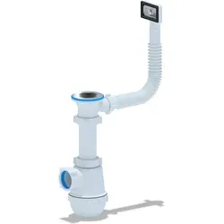 Waschbecken Siphon Überlauf 1 1/2' Ø40mm - Belvit