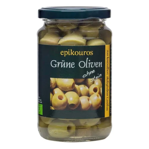 Grüne Oliven ohne Stein 315g | EPIKOUROS