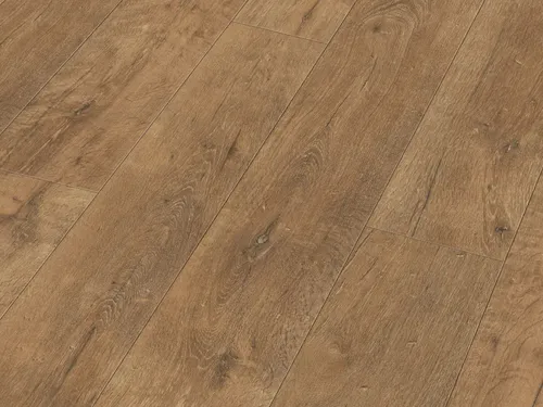 Designboden Stieleiche cognac 6949 - Landhausdiele DD 500S - Hochwertiger Designboden in Stieleiche Cognac, ideal für Feuchträume. Mit einfacher Klick-Verbindung und geprüfter Qualität, bietet er eine stilvolle und langlebige Lösung für Ihr Zuhause.
