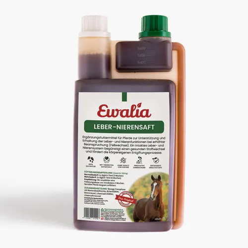 Ewalia Leber-Nierensaft für Pferde von Ewalia