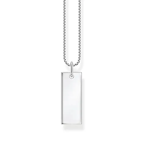 THOMAS SABO Unisex Kette Tag gravierbar 925 Sterlingsilber - Kette aus 925er Sterlingsilber, individuell gravierbar und perfekt kombinierbar mit Charms und Armbändern – das ideale Geschenk für jeden Anlass.