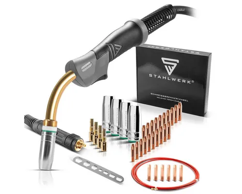 STAHLWERK MIG MAG Alu-Set AK25 MB25 Schweißbrenner von STAHLWERK