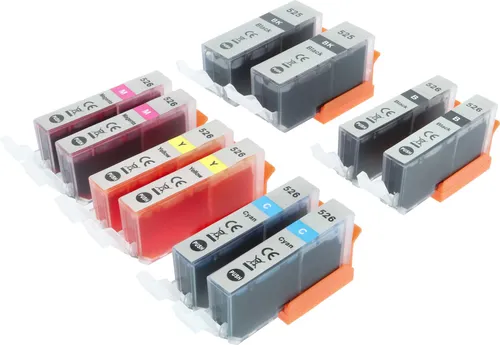 vhbw 10x Tintenpatronen kompatibel mit Canon Pixma MG5300, MG6250, MX715, MG6150, MG8250, MG5350, MG8240, MG6100, MG8150 Drucker + Chip (Kompatibel)