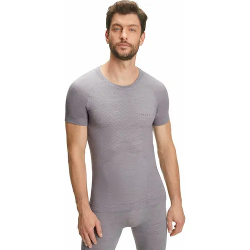 FALKE Herren Baselayer-Shirt Wool-Tech Light - Sportliches Kurzarmshirt aus Merinowolle, atmungsaktiv und geruchshemmend. Ideal für Aktivitäten wie Wandern und Laufen, mit optimalem Tragekomfort und Bewegungsfreiheit.