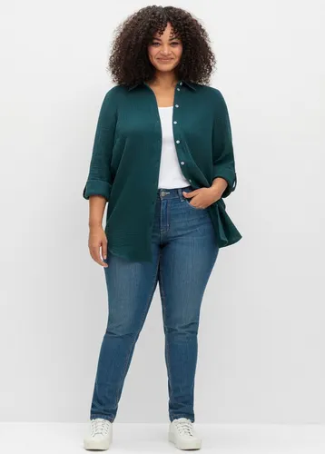 Sheego Klassische Bluse Baumwollbluse . von sheego