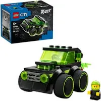 LEGO CITY Coole Flitzer - Gaming-Rennauto (60484) Bauset - Entdecke das LEGO CITY Gaming-Rennauto (60484) mit 64 Teilen! Ideal für kreative Rollenspiele, ausgestattet mit Gummireifen und Cockpit für eine Minifigur. Perfekt für Kinder ab 5 Jahren!