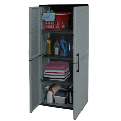 Wetterfester Gartenschrank aus Kunststoff