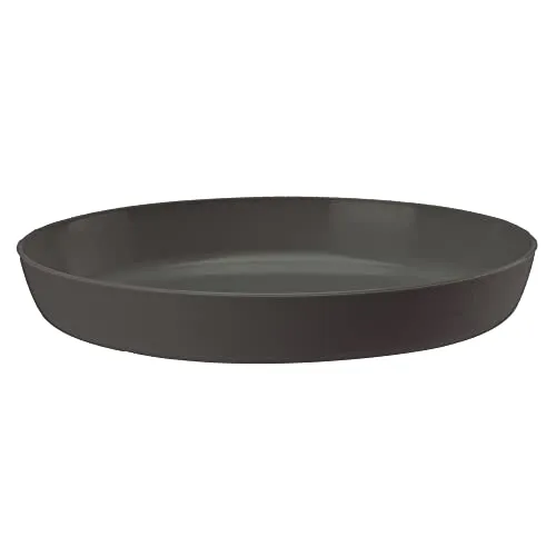 VERDENIA AKCESORIA OGRODOWE Azalia Blumentopf Untersetzer Blumenuntersetzer für Pflanzen, Kräuter Blumentopfuntersetzer, aus Kunststoff Leicht Stabil Rund, Ø11cm 13cm 20570 Grau,13x2cm, FPAZ13CM00__SZ