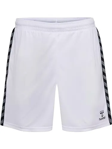 hummel Authentic PL Shorts Herren, Verstellbarer Kordelzug im Hosenbund, Chevron-Band, 100% recyceltes Polyester, Atmungsaktiv BEECOOL-Stofftechnologie, Normale Passform (1er Pack)