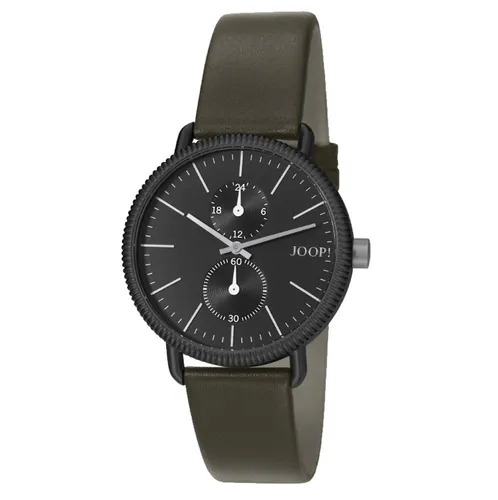 Joop! Herrenuhr JP101731001 JP Matthew - Armbanduhr für Herren mit sportlichem Design, hochwertigem Lederarmband und präzisem Chronographen für leichtes Ablesen der Zeit.
