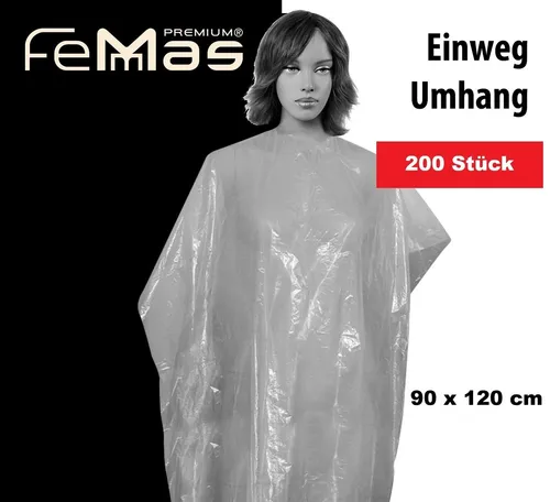 Umhang Femmas Einwegumhang 90cm x 120cm - 200 Stück von OTTO