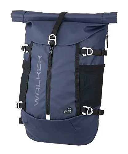 Walker Bags Cycle Rucksack 48 cm - Blau, Umweltfreundlich und Vielseitig - Fahrradrucksäcke mit 28-35L Volumen, wasserabweisend, ergonomisch und mit Laptopfach. Ideal für Sport und Freizeit, schützt dich mit reflektierenden Elementen.