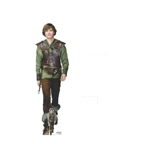 Drachenzähmen - Live Action - Hiccup - Pappaufsteller 51x171 - Ideal als Partydekoration oder für Geburtstagsfeiern, dieser farbenfrohe Pappaufsteller bringt den Charakter Hiccup in Ihr Zuhause. Größe: 71x151 cm, hergestellt aus stabiler Pappe.