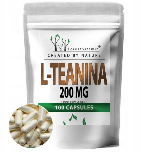 L-Theanin 200mg - 100 Kapseln - L Theanin 99% - Aminosäure  - Forest Vitamin