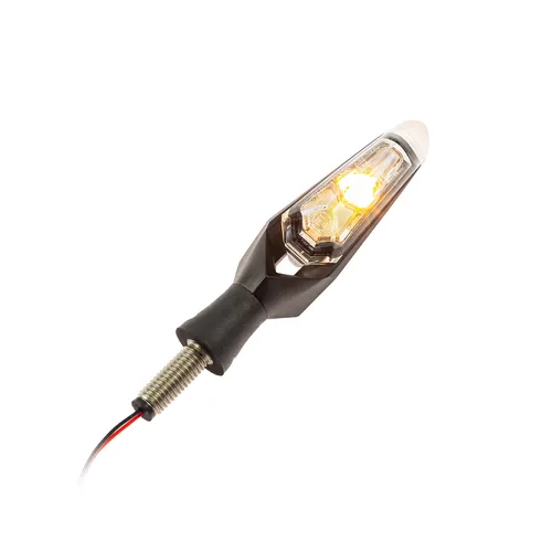 KOSO Universal Motorrad LED Blinker Mars schwarz matt E-geprüft - Hochwertige LED Blinker für Motorräder, schwarz matt, universell einsetzbar und E-geprüft für zusätzliche Sicherheit. Ideal für jeden Motorradliebhaber!