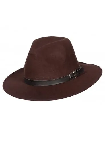 WILBERS & WILBERS Cowboyhut Freddy braun - Kostüm & Verkleidung für Halloween, Karneval & Motto-Party