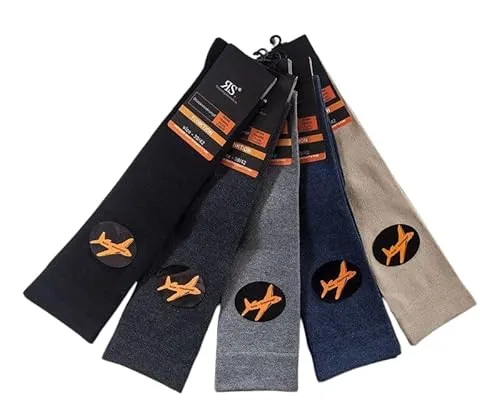 by Riese 2 Paar Reisestrümpfe Stützstrümpfe Kompressionsstrümpfe Kompressionssocken (silber, 39/42)