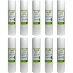 10x TWaLa 10' Mix-Set Sediment Filter (5x 1μm & 5x 5μm) für Umkehrosmose, Brunnenwasser Wasserfilter