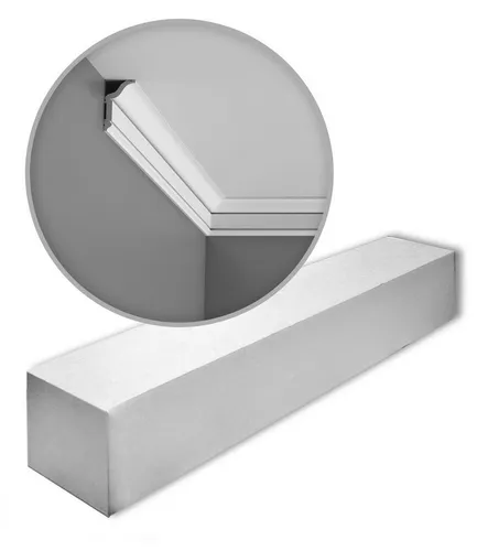Orac Decor CX141 AXXENT Zierleisten SET 18 Eckleisten | 36 m - Elegantes Set aus 18 Zierleisten für Innen- und Außenbereiche. Mit geprüfter Qualität aus Doropolymer, ideal für zeitgemäße Raumgestaltungen.