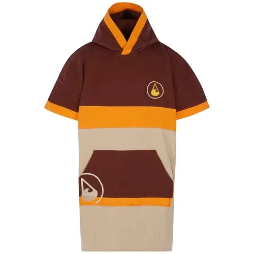 WAVE HAWAII Poncho Porlamar: 100% Baumwolle Umkleidehilfe für Wassersport - Wassersportkleidung, ideal für Umkleiden und Warmhalten nach dem Schwimmen, aus 100% Baumwolle, ökologisch und hautfreundlich, mit praktischer Kapuze und Reisekissenfunktion.