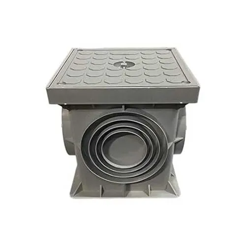 Kompletter Schacht mit Deckel 20 x 20 cm aus Polypropylen FAEG - FG10400