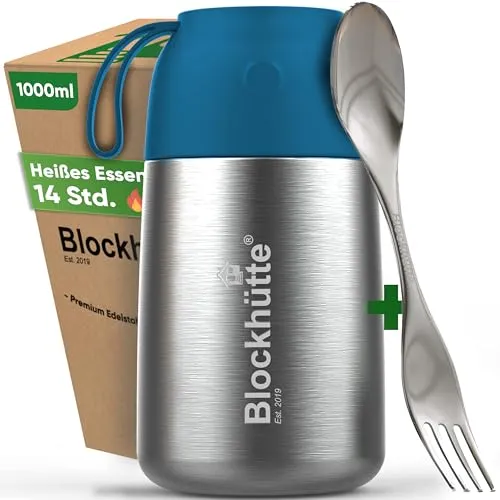 Blockhütte Edelstahl Thermobehälter 1L