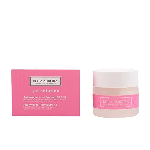 AGE SOLUTION antiarrugas & reafirmante SPF15 50ml - Sonnenschutzmittel mit SPF15, dermatologisch getestet und ideal für alle Hauttypen. Die Tagespflege spendet Feuchtigkeit, strafft und glättet die Haut für ein jugendliches Aussehen.