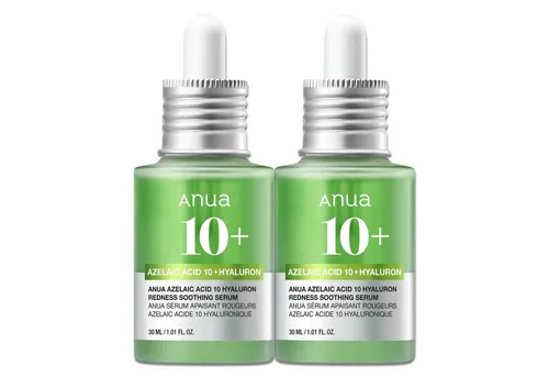 Anua Gesichtsserum 10% Azelainsäure & Hyaluron 30ml – Beruhigende Hautpflege - 2-teiliges Gesichtsserum zur Unterstützung der Hautpflege. Mit feuchtigkeitsspendenden Inhaltsstoffen ideal für alle Hauttypen, auch empfindliche Haut. Einfach nach der Reinigung anwenden und für ein frisches Hautbild sorgen.