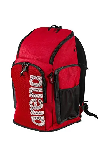 arena Team Backpack 45 - Großer Sportlicher Rucksack - Rucksäcke: Der 45 Liter große Sportrucksack mit verstärktem Boden und Fach für nasse Kleidung, ideal für Schwimmer und vielseitige Nutzung beim Sport und Reisen.