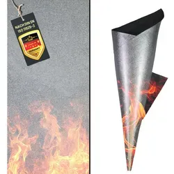 FireMat SILK-A Edition Bodenschutzmatte - Feuerfeste, rutschfeste und wasserabweisende Sportmatte (75 cm x 50 cm) für sicheren Halt und Schutz beim Sport.