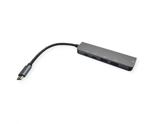 VALUE USB Typ C Dockingstation mit 4K60 HDMI - Weiteres Notebook-Zubehör mit 4K60 HDMI-Ausgang, ideal zum Anschluss und gleichzeitigen Laden von MacBook, Ultrabook oder Laptop.