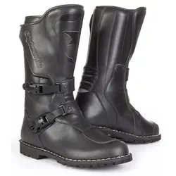 Stylmartin Matrix Stiefel - Wasserdicht, Schwarz, Größe 44 - Motorradstiefel aus hochwertigem Leder, ideal für Langstreckenreisen und Off-Road-Touren. Wasserdicht und atmungsaktiv mit beidseitigen Protektoren für optimalen Schutz.
