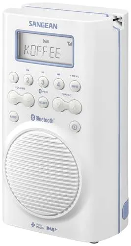 Sangean H205 Badradio DAB+, UKW Bluetooth wasserdicht Weiß