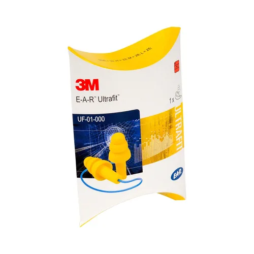 3M Gehörschutzstöpsel mit Kordel E-A-R Ultrafit UF01000, SNR=32dB