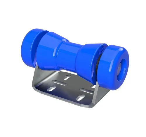 SUPROD Auffahrrampe Polyurethan Kielrolle mit Halter B inkl. Endkappen verzinkt