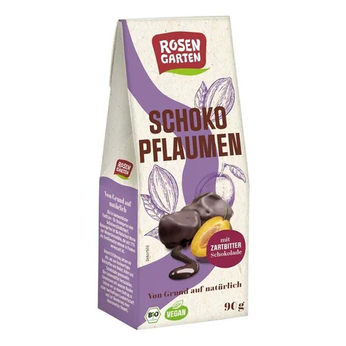 Schoko-Pflaumen - mit Zartbitterschokolade 90g | ROSENGARTEN
